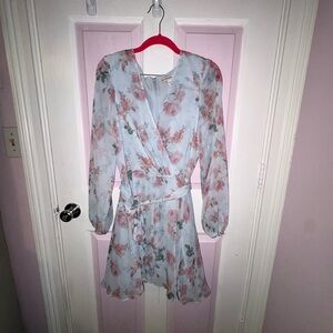 Guess floral wrap dress-size M
